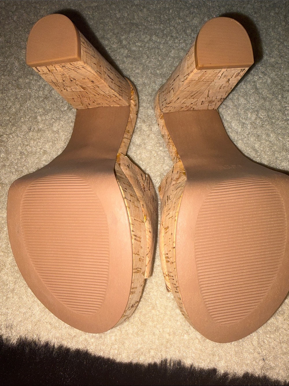 torrid Cork Platform Slide Sandals in Natural Tan - Picture 6 of 6